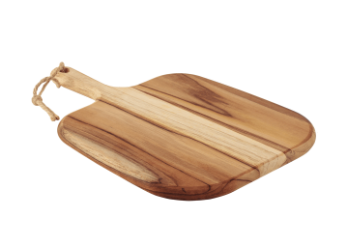 Tabla para quesos y embutidos Tramontina Provence en madera de teca FSC con mango 40x28cm
