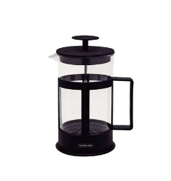 Cafetera Francesa Tramontina en Vidrio y Polipropileno Negro 1 L