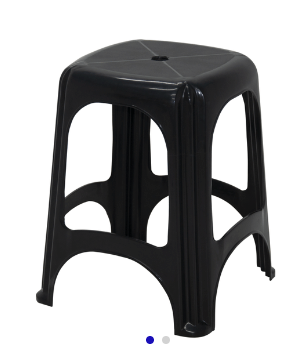 Banqueta Tramontina Niterói ECO en Polipropileno Negro