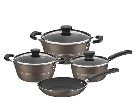 Batería de Cocina Antiadherente 4 Pzas Tramontina Sicilia