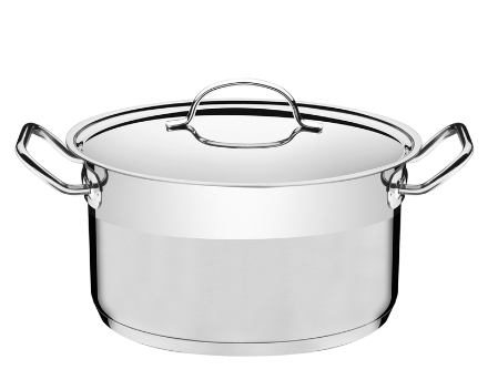 Cacerola de Acero Inox. 28 cm 8,4 L Tramontina Profesional.