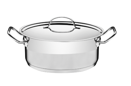 Cacerola de Acero Inox. 24 cm 4,7 L Tramontina Profesional.