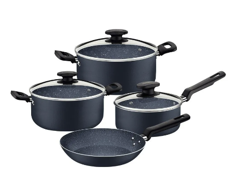 Batería de Cocina con Antiadherente Azul 7 Pzas Tramontina Cookdesign