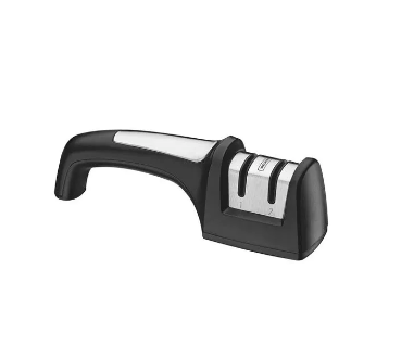 Afilador de Cuchillos Tramontina Profio Doble Faz Diamantado con Soporte en ABS y Acero Inoxidable