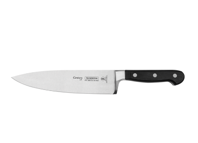 Cuchillo Chef Tramontina Century con Lámina en Acero Inoxidable y Mango en Policarbonato y Fibra de Vidrio 8"