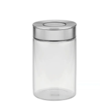 Contenedor de vidrio Purezza con tapa de acero inoxidable de 1l Tramontina