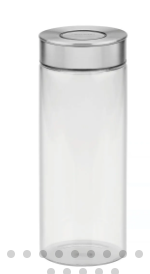 Contenedor de vidrio Purezza con tapa de acero inoxidable de 1,8l Tramontina