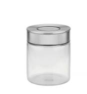 Contenedor de vidrio Purezza con tapa de acero inoxidable de 0,7l Tramontina