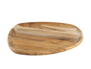 Bandeja para Barbacoa Orgánica Mediana Tramontina de madera de teca FSC con acabado de aceite mineral 37x29,8 cm