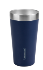 Vaso Térmico Tramontina Exata en Acero Inoxidable Azul sin Tapa 420 ml