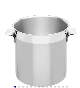 Hielera Tramontina Cosmos de acero inoxidable con terminación opaca sin tapa 14 cm 2,3 L
