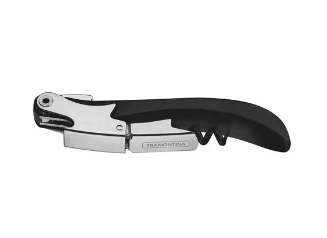 Sacacorchos 2 etapas con Abridor Tramontina Harmoniza con Cuerpo de ABS Negro