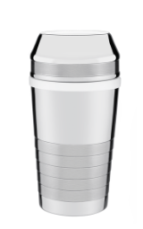 Coctelera Tramontina Millenium de acero inoxidable con detalles opacos 680 ml