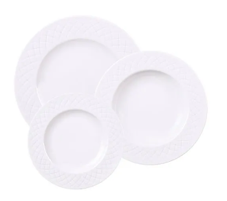Juego 18 Platos Tramontina Línea Ingrid Porcelana