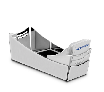 Porta sachet Tramontina de acero inoxidable con soporte para cucharas de plástico
