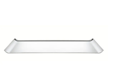 Bandeja Tramontina Quadrata rectangular de acero inoxidable alto brillo 38x17 cm