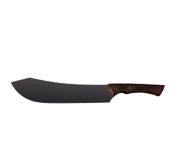 Cuchillo para Carne Tramontina Churrasco Black con Lámina de Acero Inoxidable Oscurecido y Mango de Madera 10"
