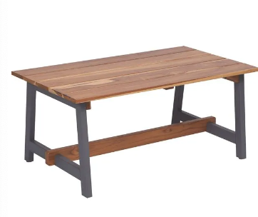 Mesa de Café Tramontina Mistral de Teca y Madera Tauari con Acabado Barnizado