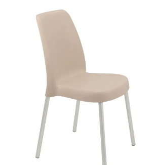 Silla Tramontina Summa Vanda con Patas de Aluminio en Polipropileno Arena