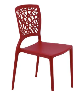 Silla Tramontina Joana en Polipropileno Rojo