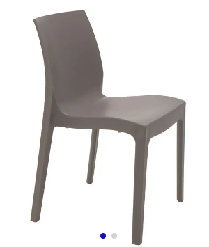 Silla Tramontina Alice Satinada de Polipropileno Taupe